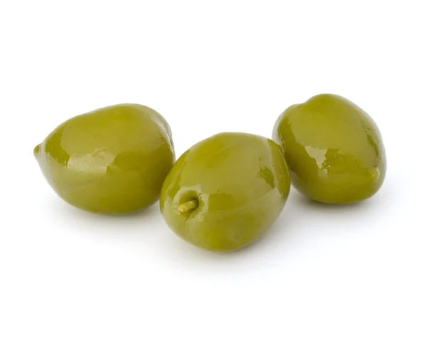 美味的绿色橄榄 — 图库照片