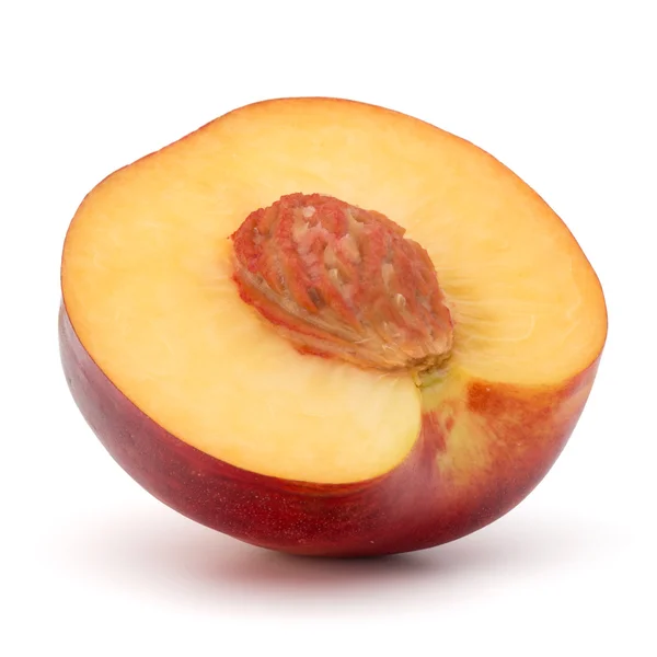 一半的成熟油桃 — 图库照片