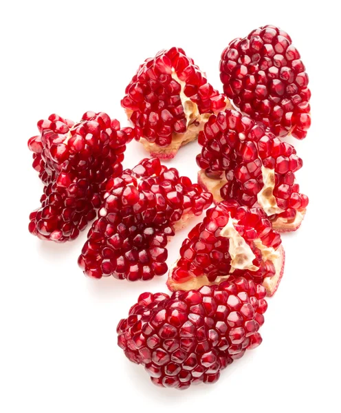 Ripe pomegranate pieces — Stock Photo, Image