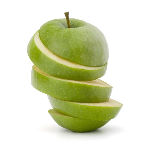 Green sliced apple — Stock Photo, Image