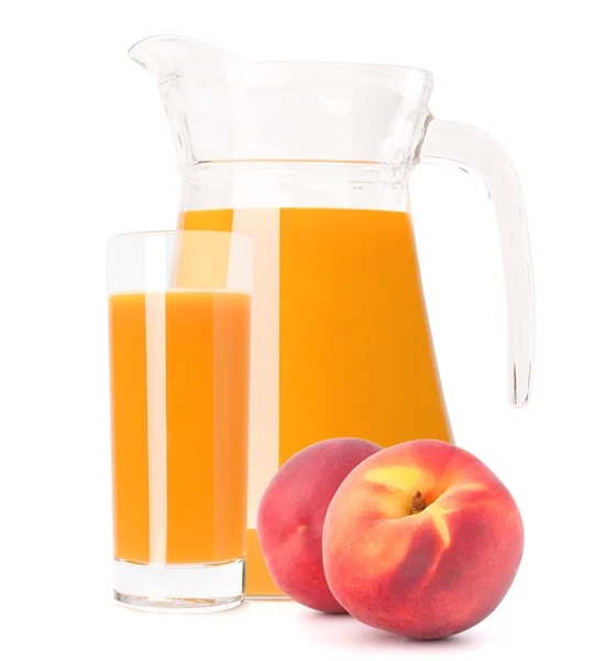 Färsk persika juice — Stockfoto