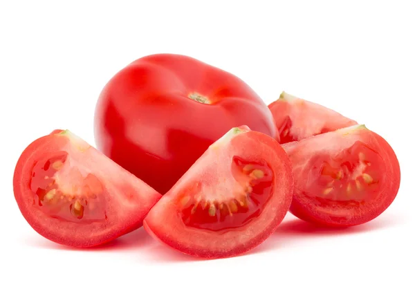 Fresh tomato and slices — Stock Photo, Image