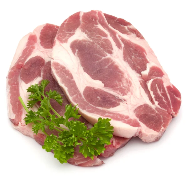 Carne de porc crud cu patrunjel — Fotografie, imagine de stoc