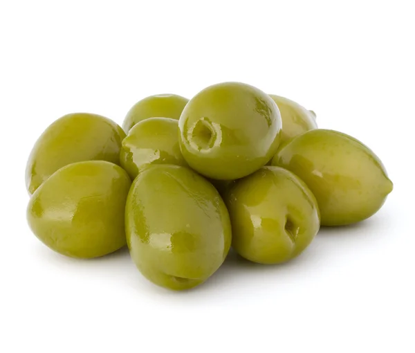 Hromadu zelené olivy — Stock fotografie