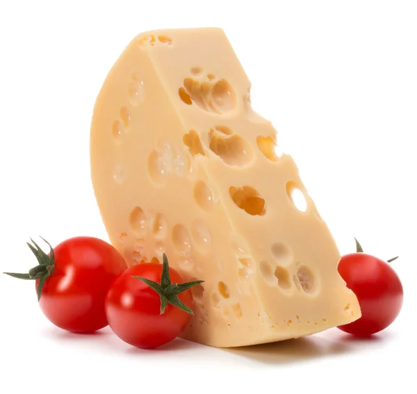 Blocco di formaggio e pomodori — Foto Stock