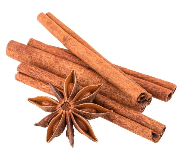 Cinnamon and star anise — Stock Photo, Image