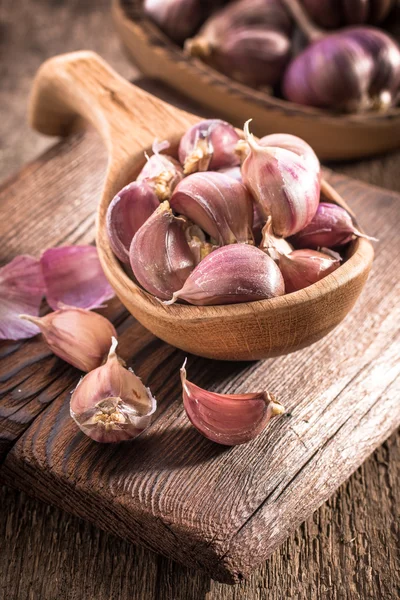 Knoblauchzehen aus nächster Nähe — Stockfoto