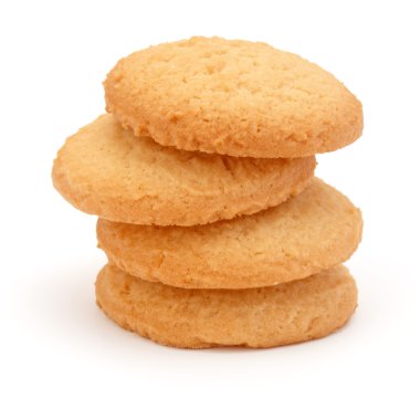 yığılmış kısa pasta kurabiye