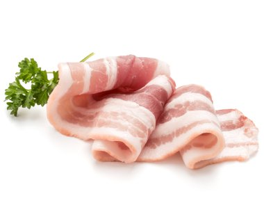 izole dilimlenmiş jambon