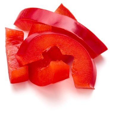 Kırmızı tatlı biber dilimleri 