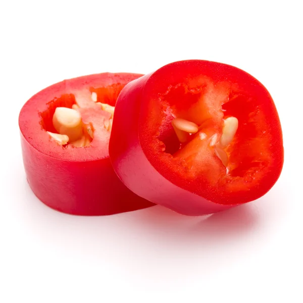 Sliced red chili or chilli cayenne pepper — Stock Photo, Image