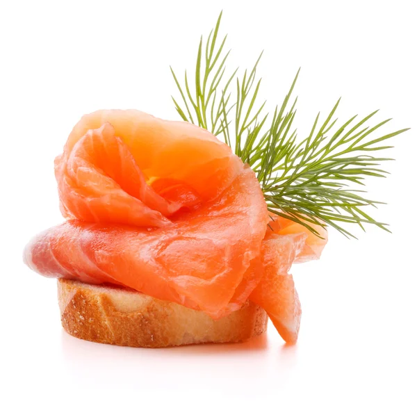 Sandwich met zalm — Stockfoto