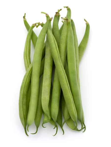 Green beans handful — Stock Photo, Image