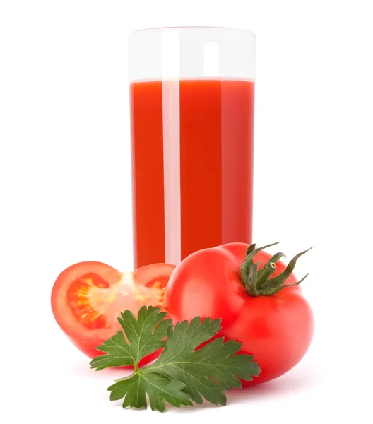 Tomato vegetable juice in glass — ストック写真