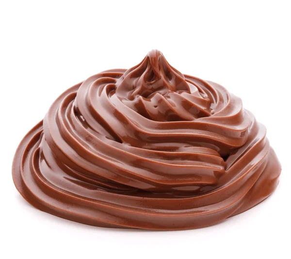 Chocolate cream swirl — Stock Photo, Image