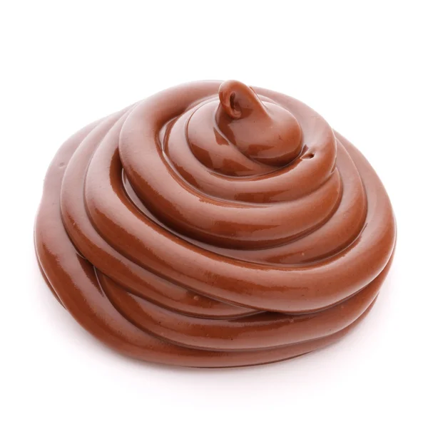 Chocolate cream swirl — Stock Photo, Image