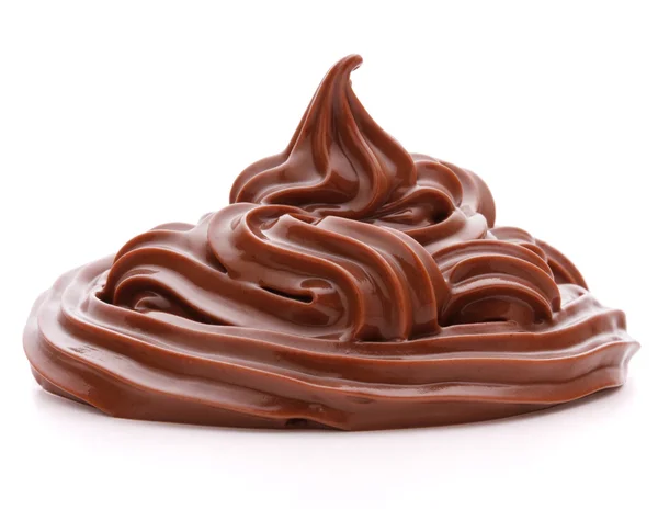 Chocolate cream swirl — Stock Photo, Image