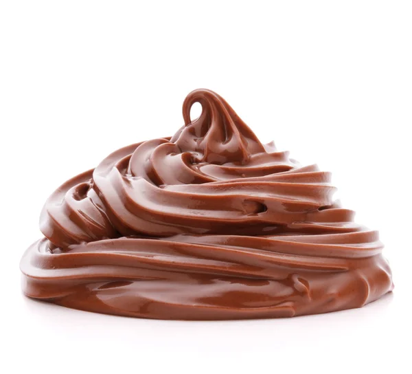 巧克力奶油旋流 — 图库照片