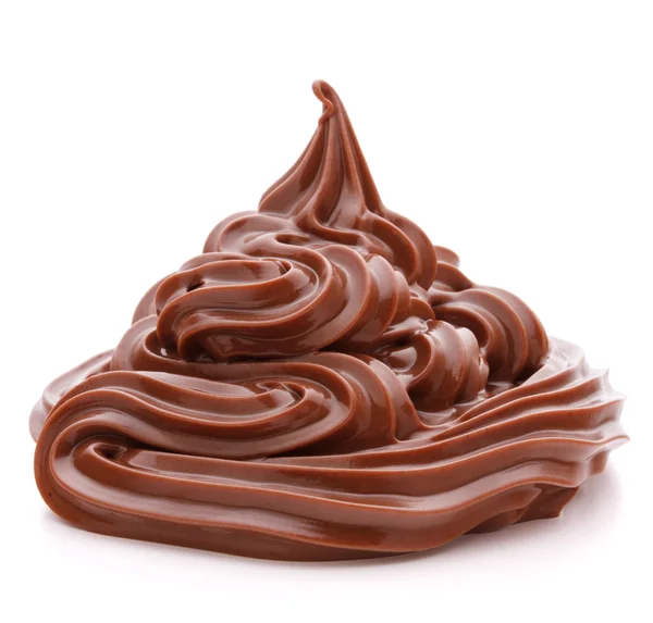 Crema de chocolate remolino — Foto de Stock
