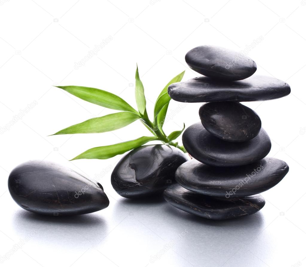 Zen pebbles balance.