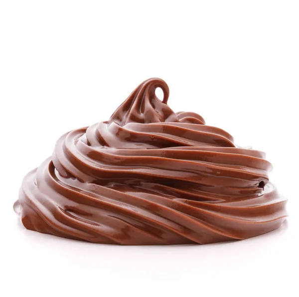 Crema al cioccolato vortice — Foto Stock