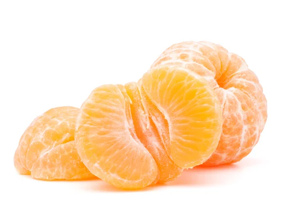 Mandarine pelée ou fruits à mandarine — Photo