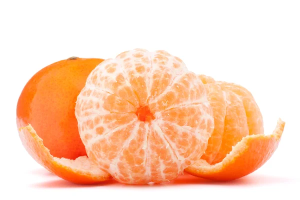 Peeled tangerine or mandarin fruit — Stock Photo, Image