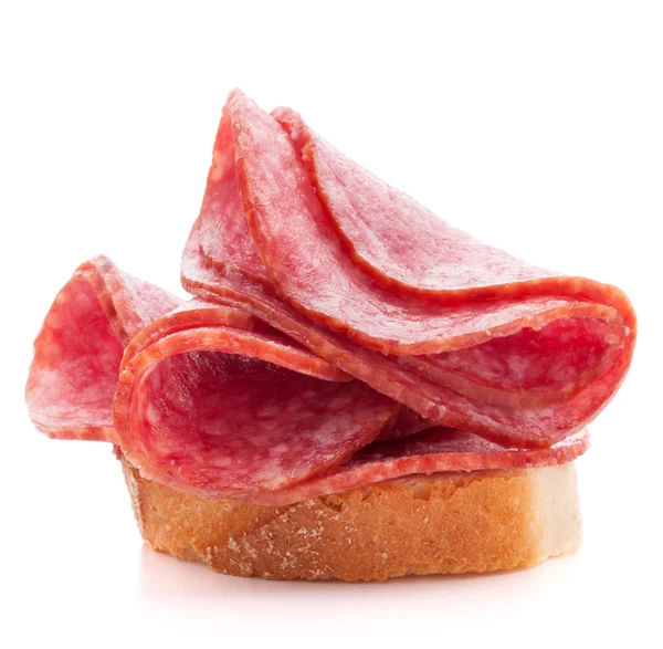 Sandwich dengan salami — Stok Foto