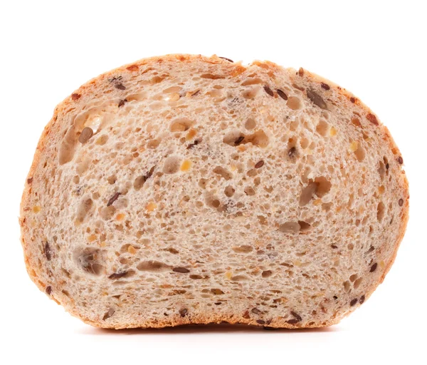 Slice of fresh white grained bread — Stock Photo, Image