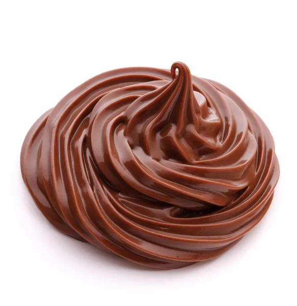 Chocolate cream swirl — Stock Photo, Image