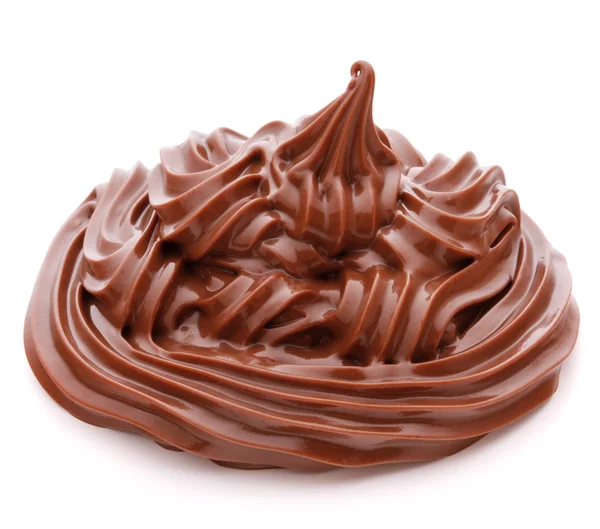 チョコレート クリームを旋回 — ストック写真