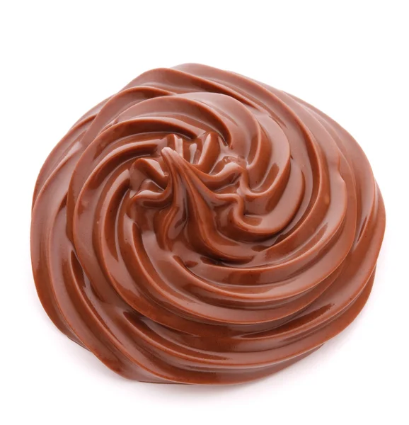 Chocolate cream swirl — Stock Photo, Image