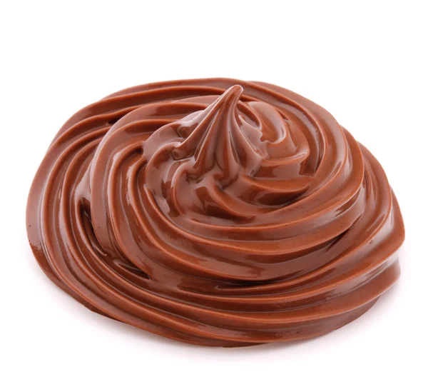 Chocolate cream swirl — Stock Photo, Image