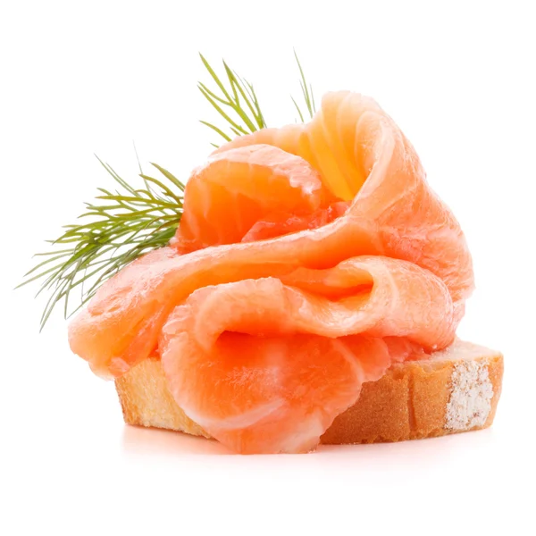 Canape with salmon — Stock Photo, Image