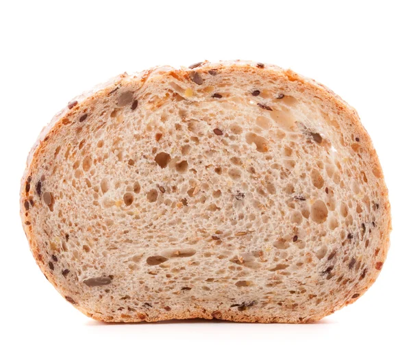 Slice of fresh white grained bread — Stockfoto
