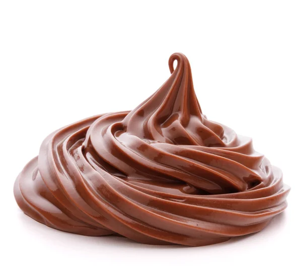 Chocolate cream swirl — Stock Photo, Image