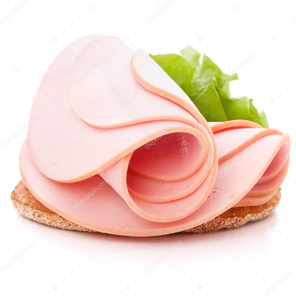 Sandwich with pork ham