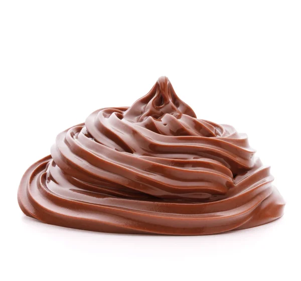 Chocolate cream swirl — Stock Photo, Image