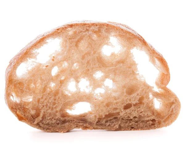 Skiva färsk ciabatta bröd — Stockfoto