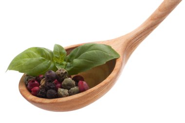 tahta kaşık Mix baharat biber
