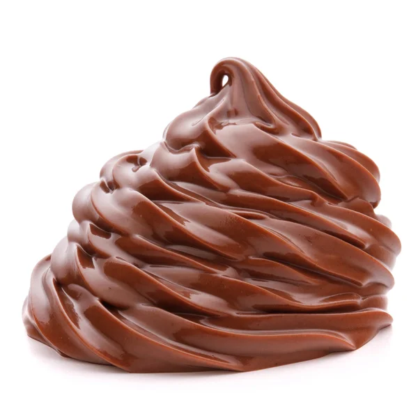 Chocolate cream swirl — Stock Photo, Image