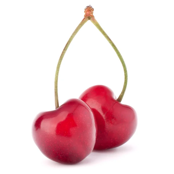 Two heart shaped cherry berries — Stock Photo, Image