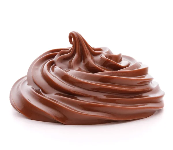 Chocolate cream swirl — Stock Photo, Image