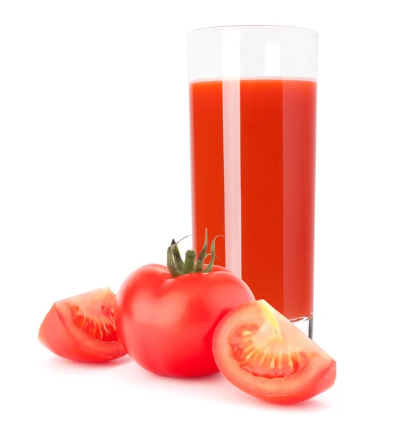 Tomato vegetable juice in glass — Stock Photo, Image