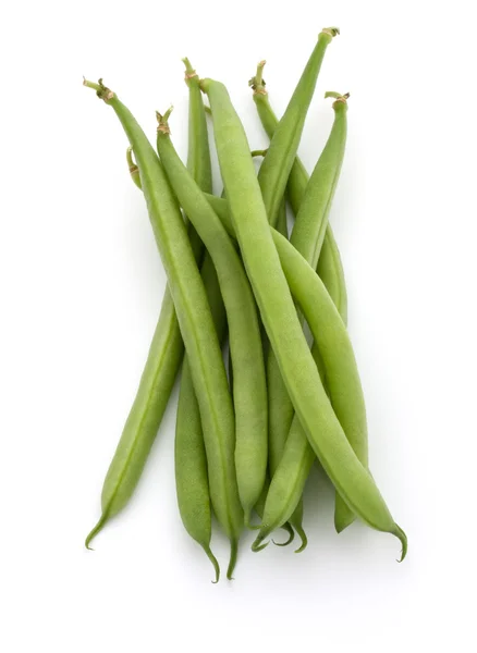 Green beans handful — Stock Photo, Image