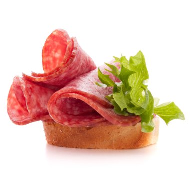 sandviç salam sosis ile