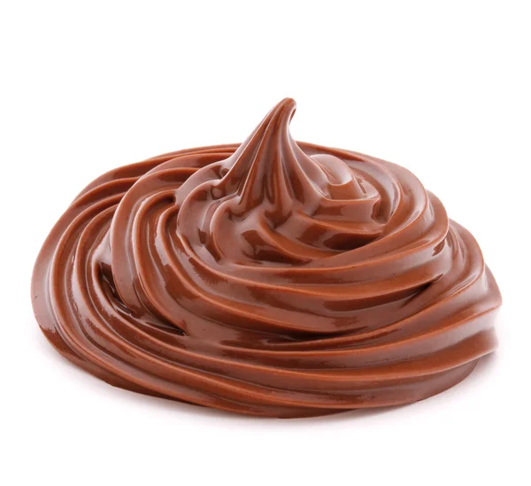 Chocolate cream swirl — Stock Photo, Image