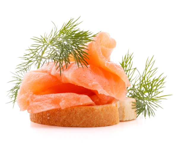 Sandwich with salmon — Stock Photo, Image