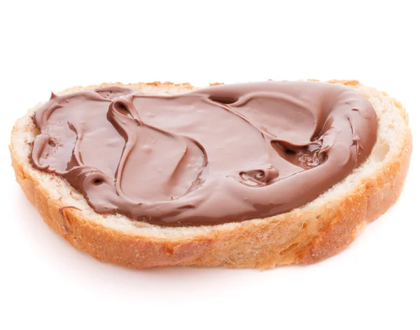 Bröd med choklad grädde — Stockfoto