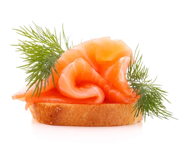 Sandwich  with salmon — Stock Photo, Image